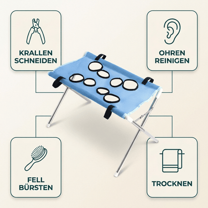 Faltbarer Hundepflegetisch